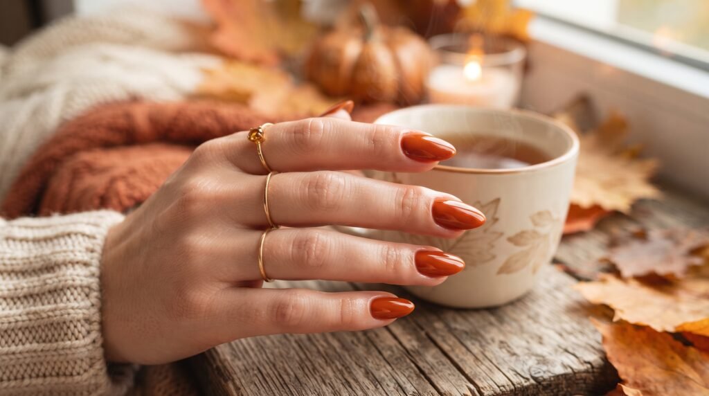 Autumn Biab nail ideas