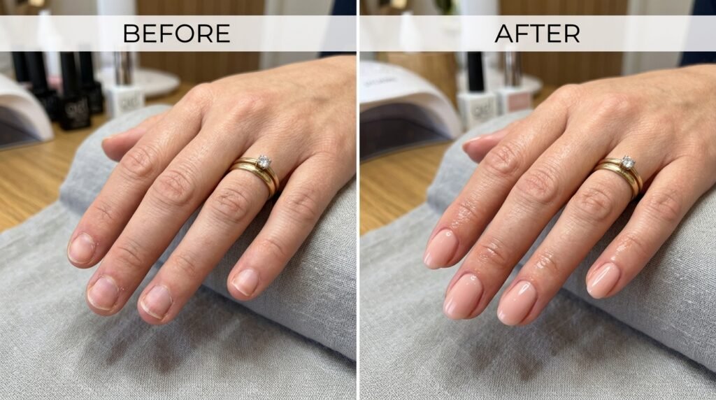 biab nails before and after
