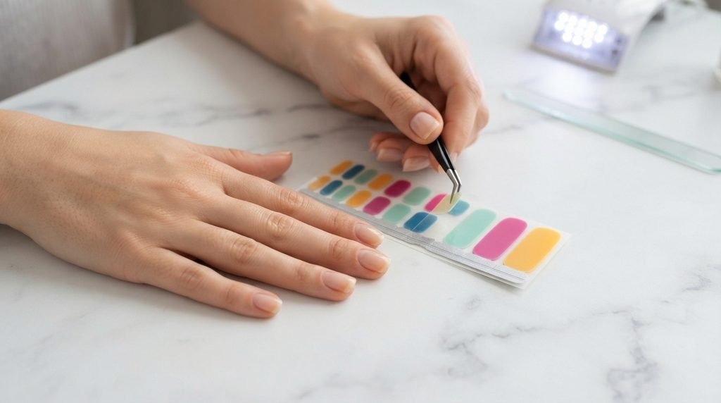 How to Apply Gel Nail Stickers