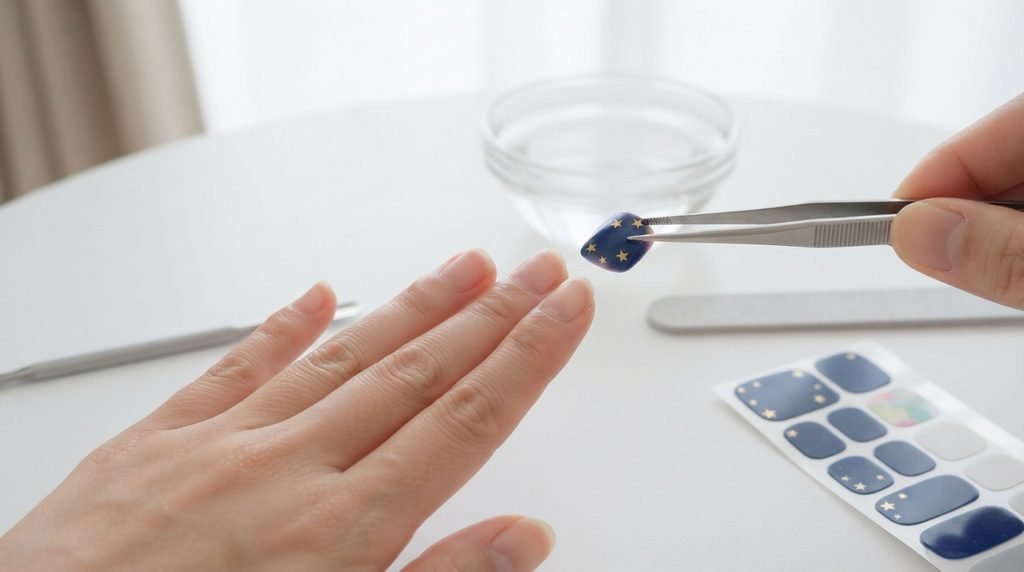 how to apply gel nail wraps 