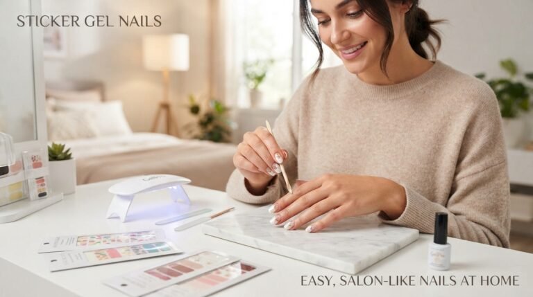 sticker gel nails