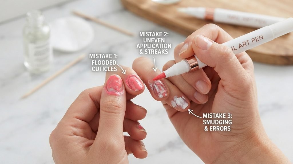 Common nail varnish pen mistakes to avoid