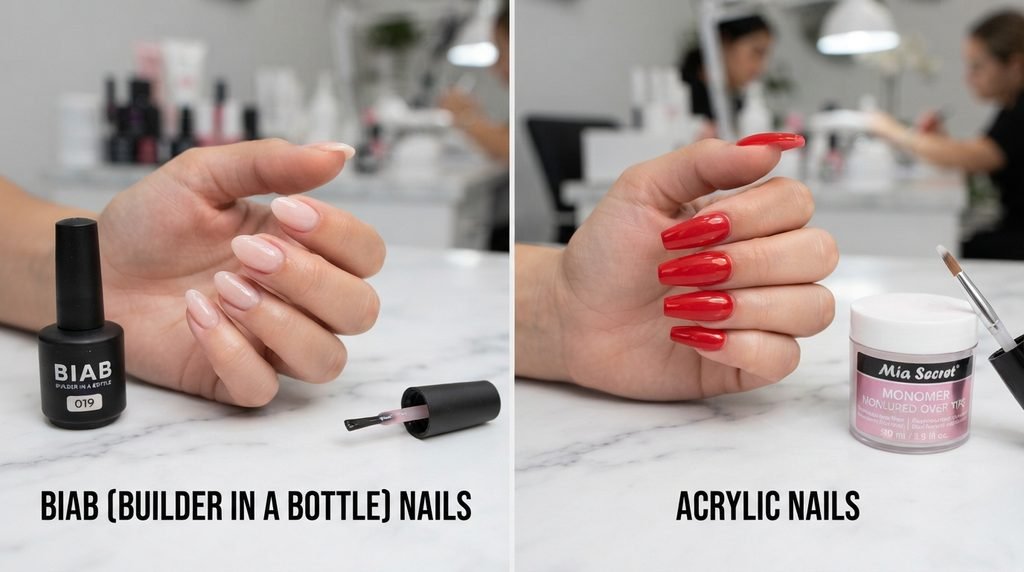 BIAB Nails vs Acrylic Nails