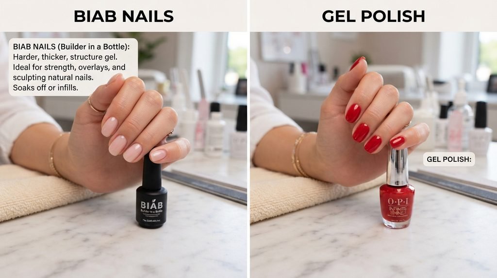 BIAB Nails vs Gel Polish