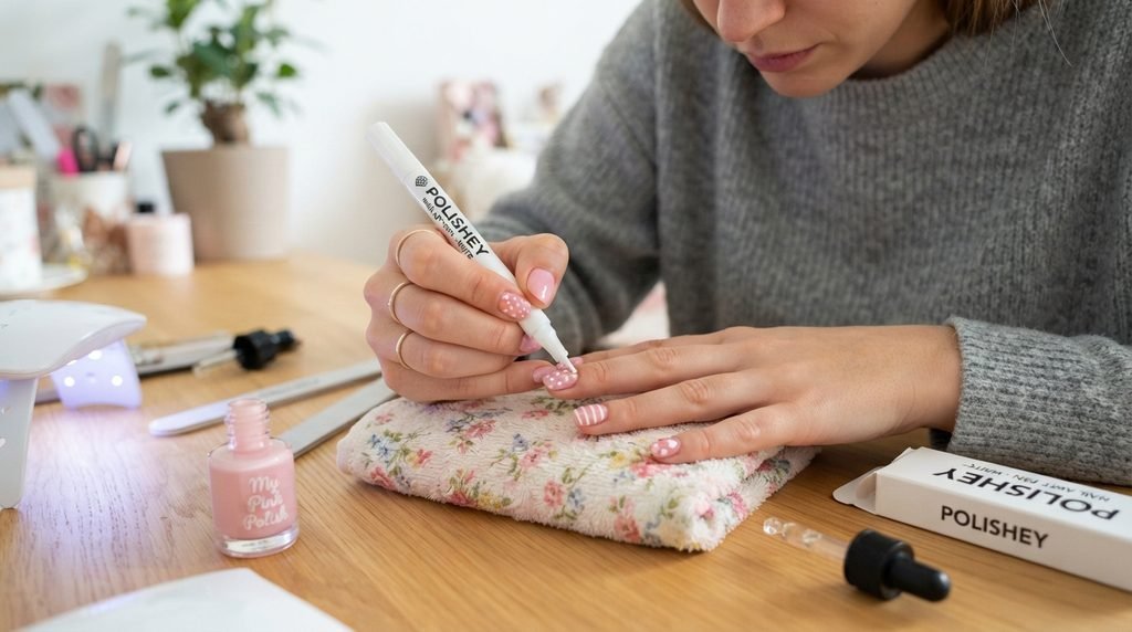 Beginners using nail pens