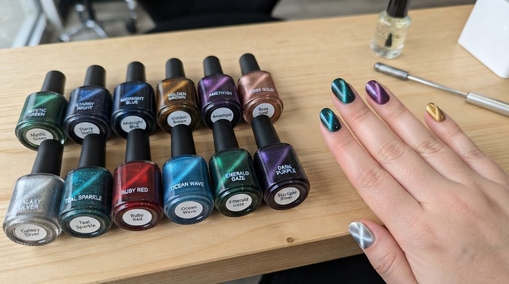 cat eye nail polish colors