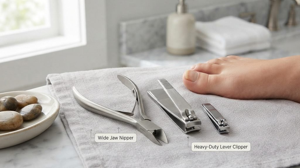 Choosing nail clippers for toenails
