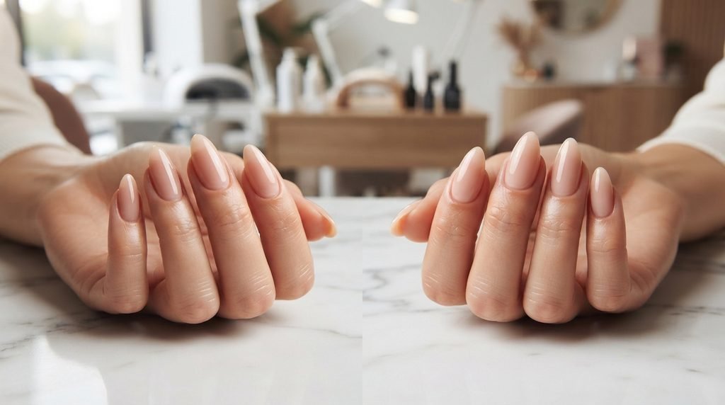 BIAB gel extensions vs acrylic nails