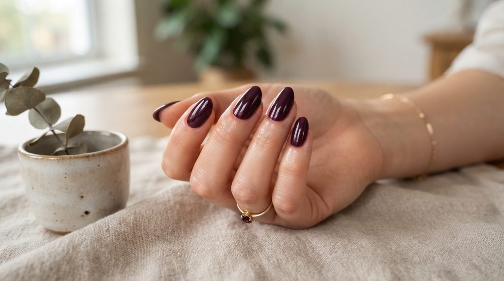  Deep Plum Nails