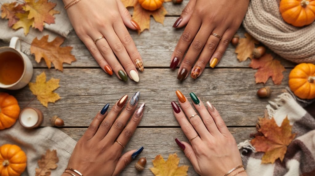 Fall Nail Color Combinations 
