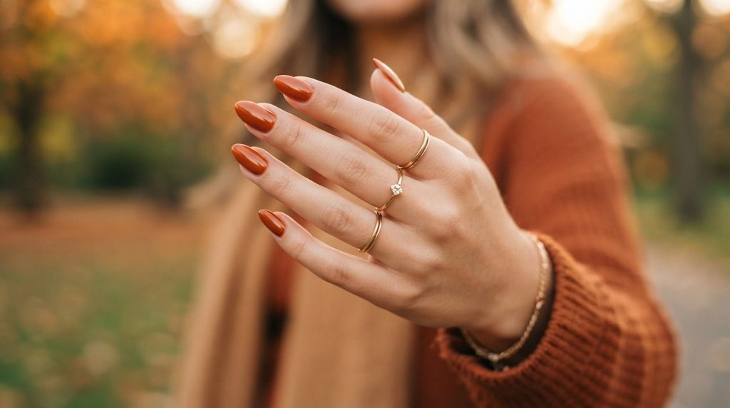 Burnt Orange Nails
