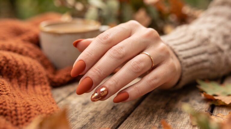 autumn biab nail ideas