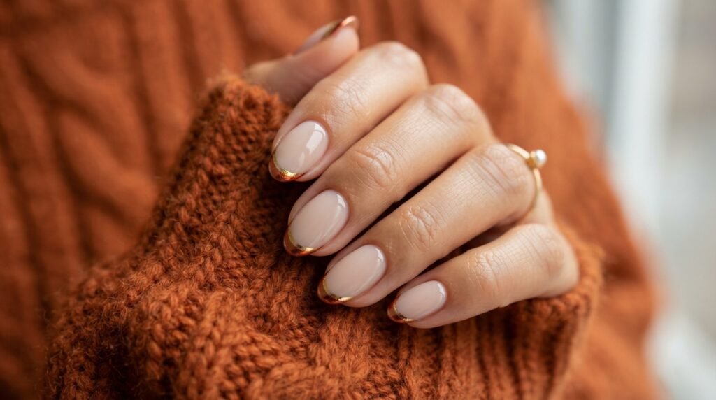 Milky Nude With Autumn Tips