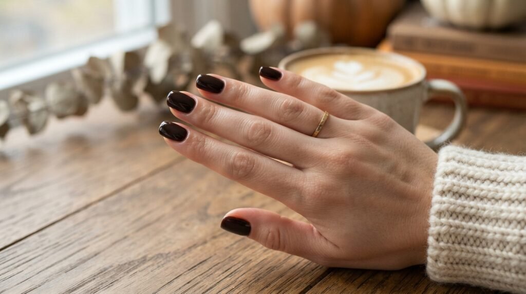 Espresso Gloss BIAB Nails