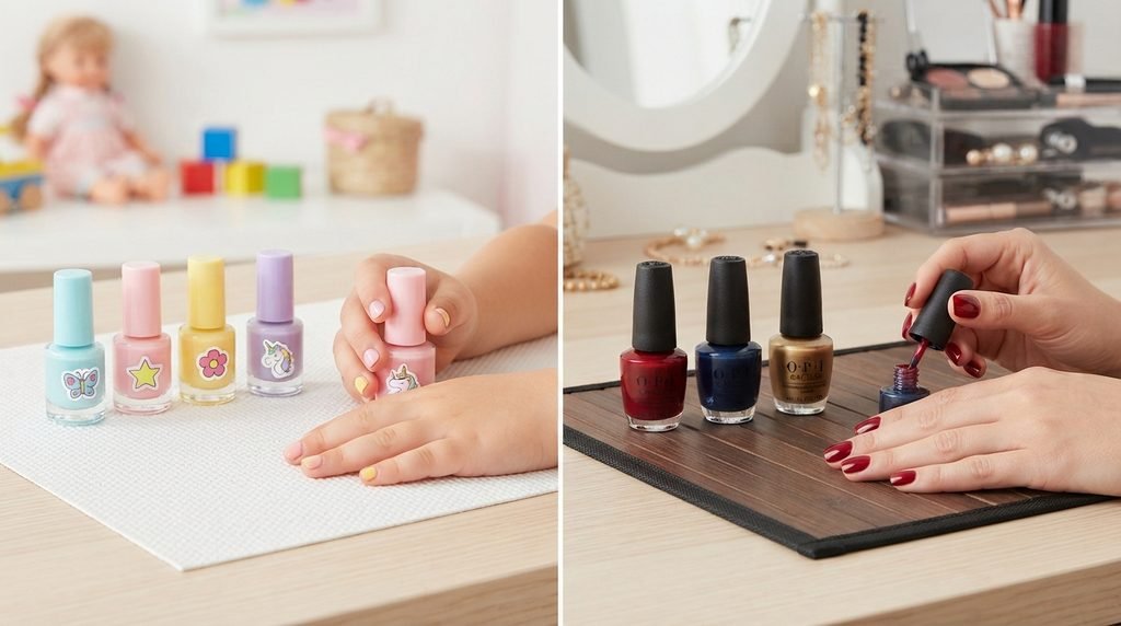 Kids Nail Polish vs Regular Nail Polish