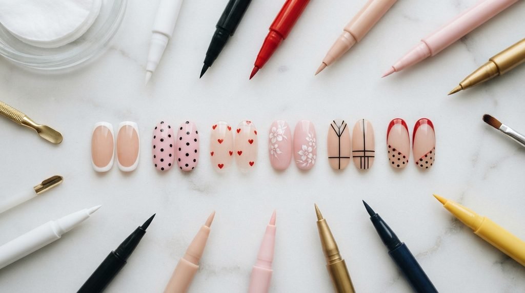  Easy nail art ideas with nail varnish pens