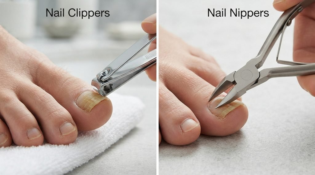 Nail clippers vs nippers