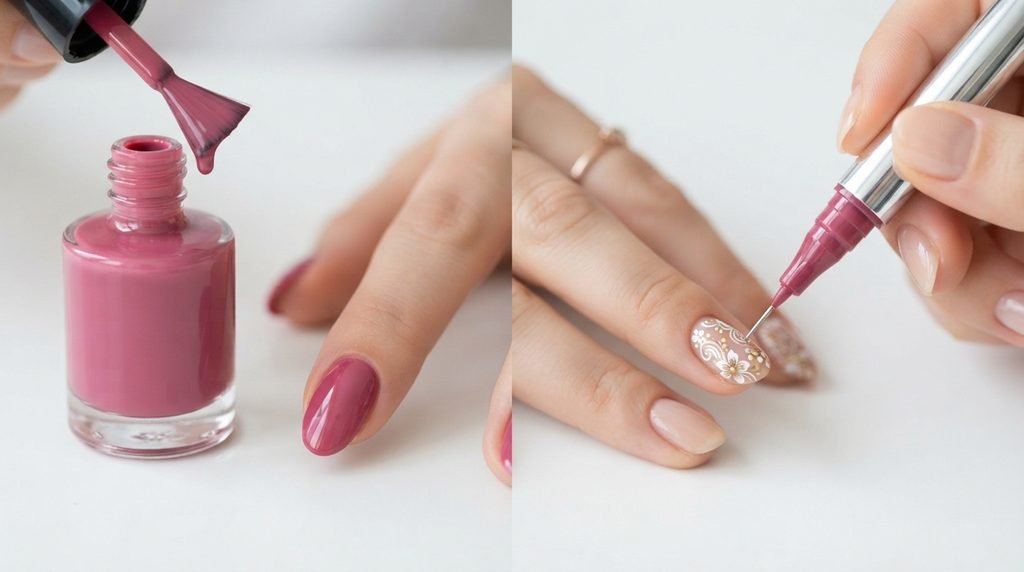 Nail varnish pens vs traditional nail polish