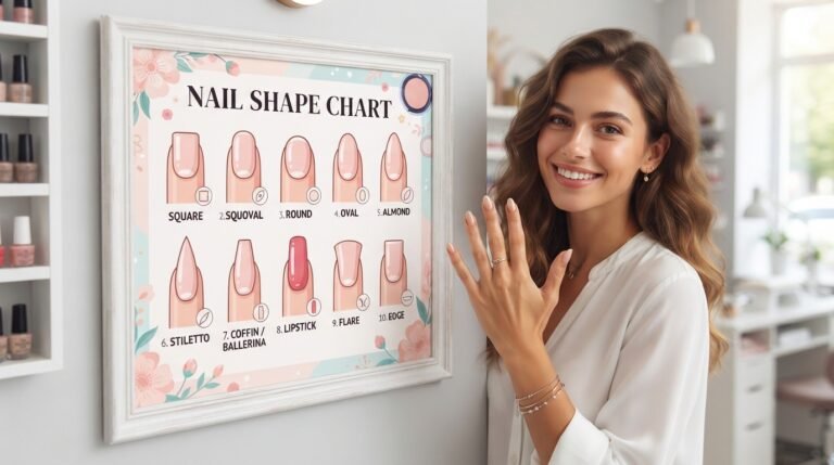 nail shape chart