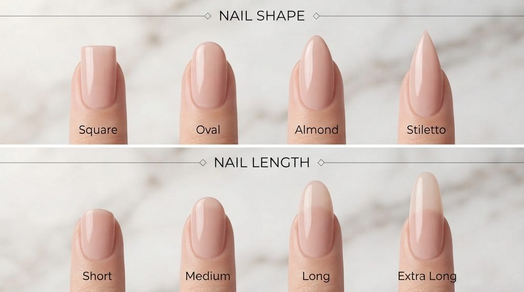 Nail Shape vs Nail Length: What Is the Difference?