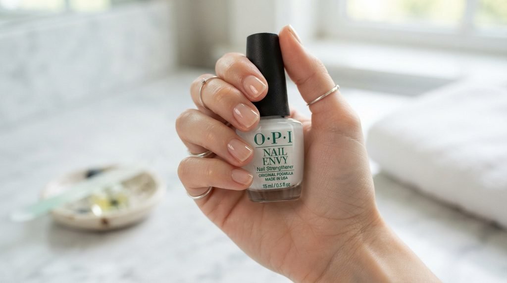 Nail Envy nail strengthener with natural manicured nails