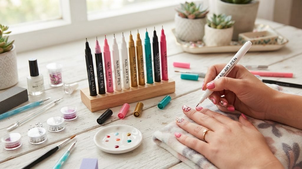 Nail varnish pens for DIY nail art