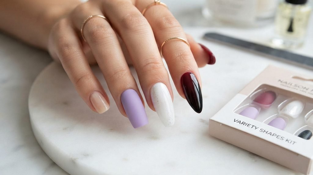 Press on nails test shapes