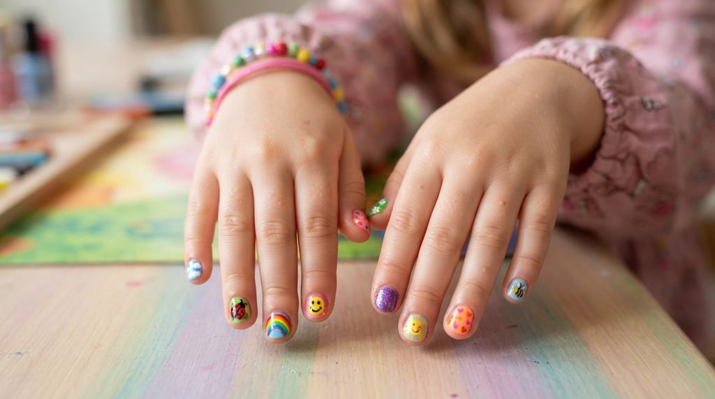 Simple Kids Nail Art Ideas