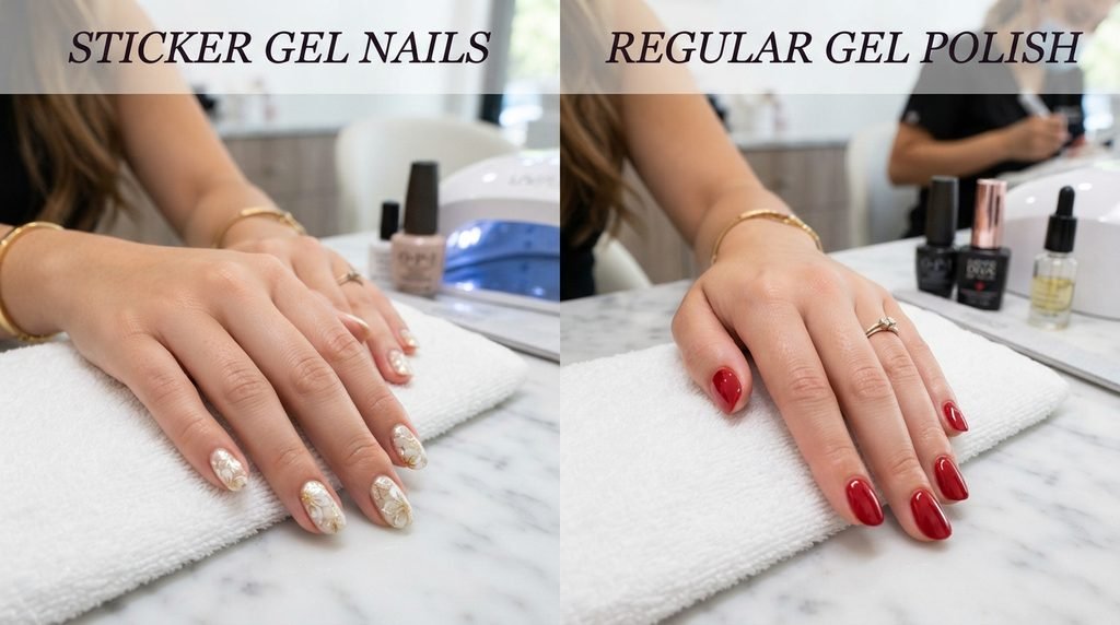 Sticker Gel Nails vs. Regular Gel Polish