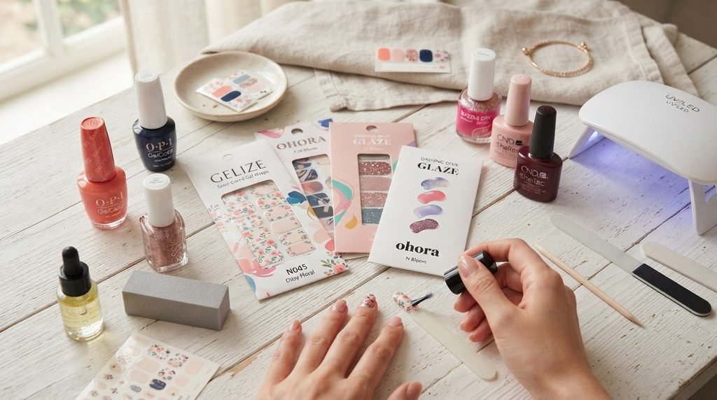 gel nail wraps / nail polish